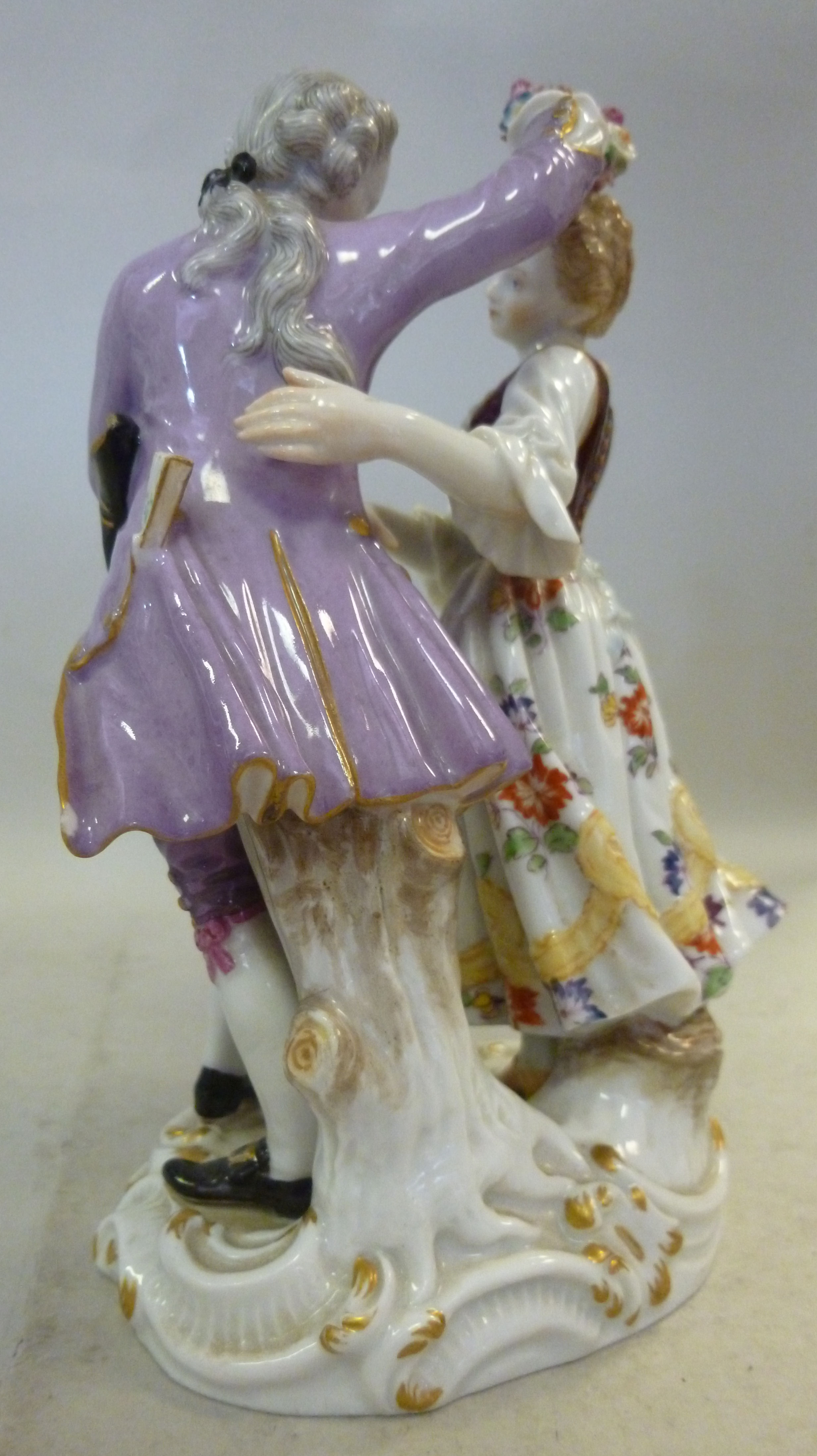 A late 19th/early 20thC Meissen porcelai - Image 2 of 4