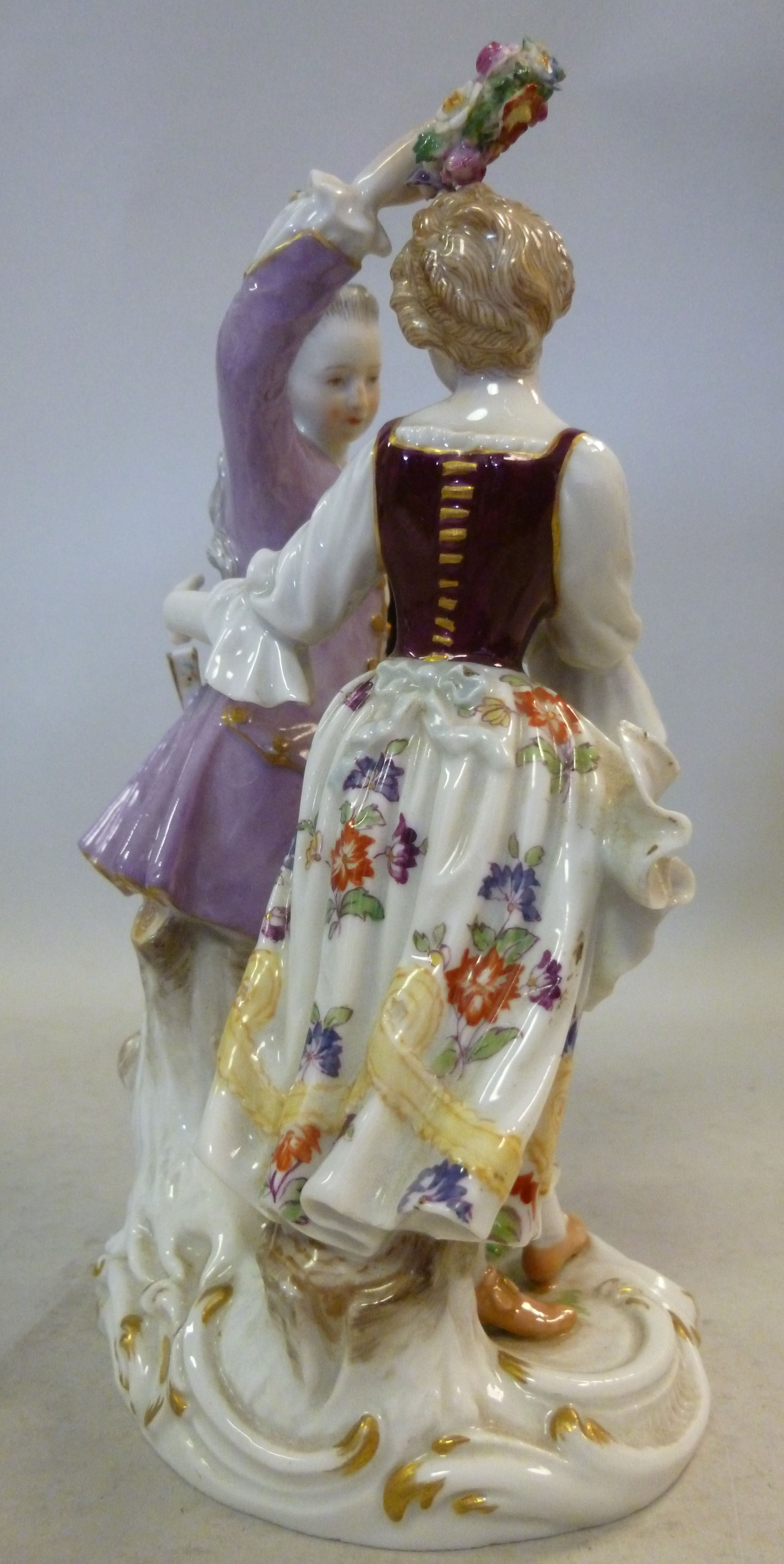 A late 19th/early 20thC Meissen porcelai - Image 3 of 4