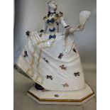 A late 19thC Continental porcelain figur