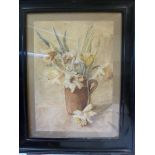 FA Browne - a still life study, daffodil