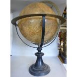 A late 19thC French 14'' terrestrial glo