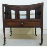 An early Victorian mahogany Canterbury,