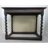 A late 19thC Jacobean inspired oak side