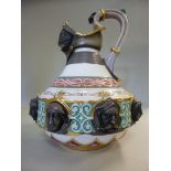 A Worcester Kerr & Binns porcelain 'helm