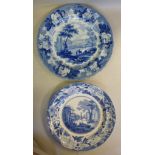 An early 19thC Pearlware plate, decorate