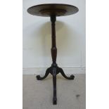 A mid 19thC mahogany pedestal table, the