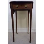 An early 19thC mahogany Pembroke table,