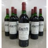 Nine bottles of Chateau D' Angludet 1986