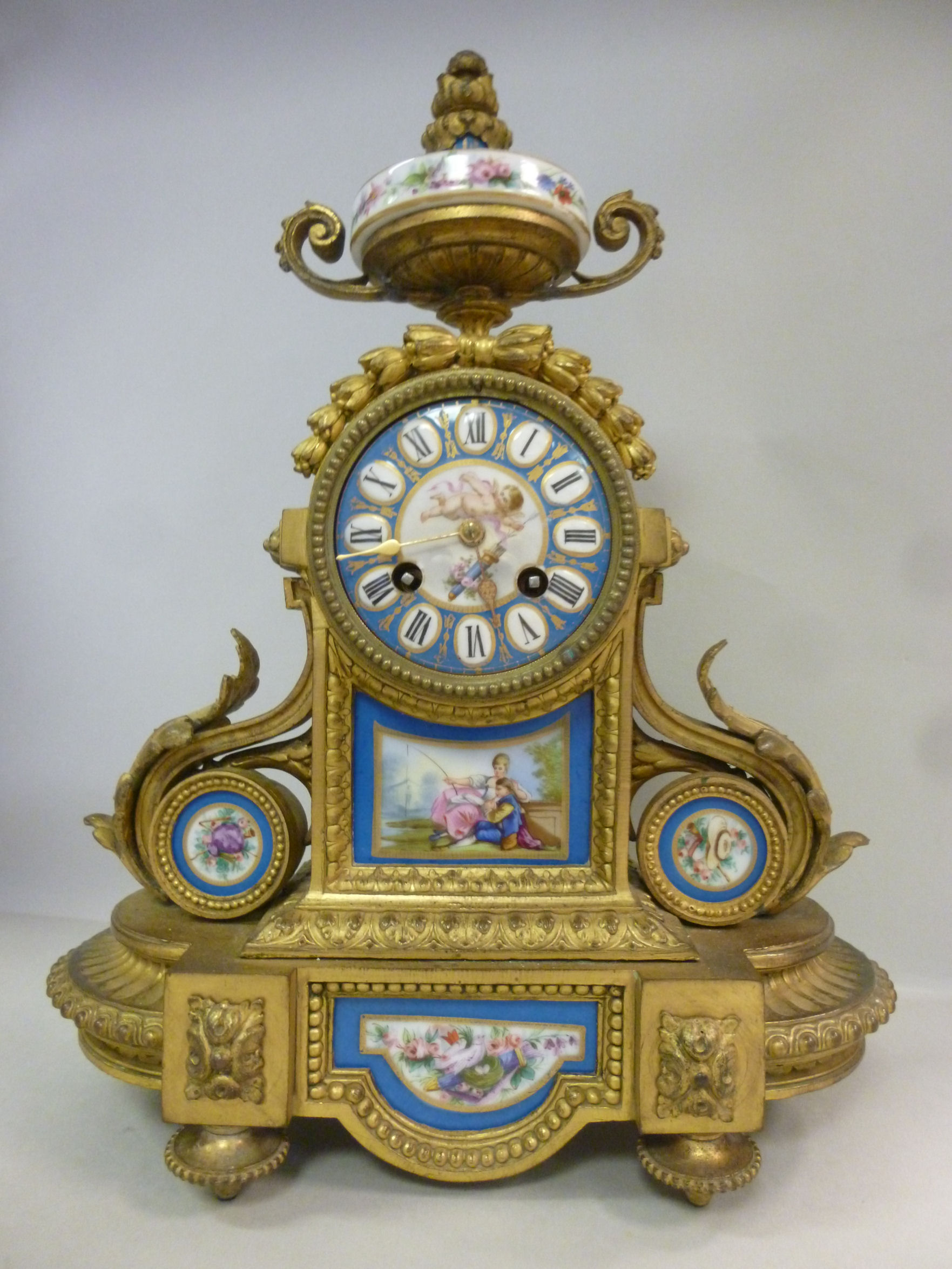 A late 19thC French, decoratively cast g