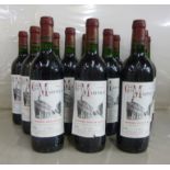 Twelve bottles of Chateau Marinier 1996