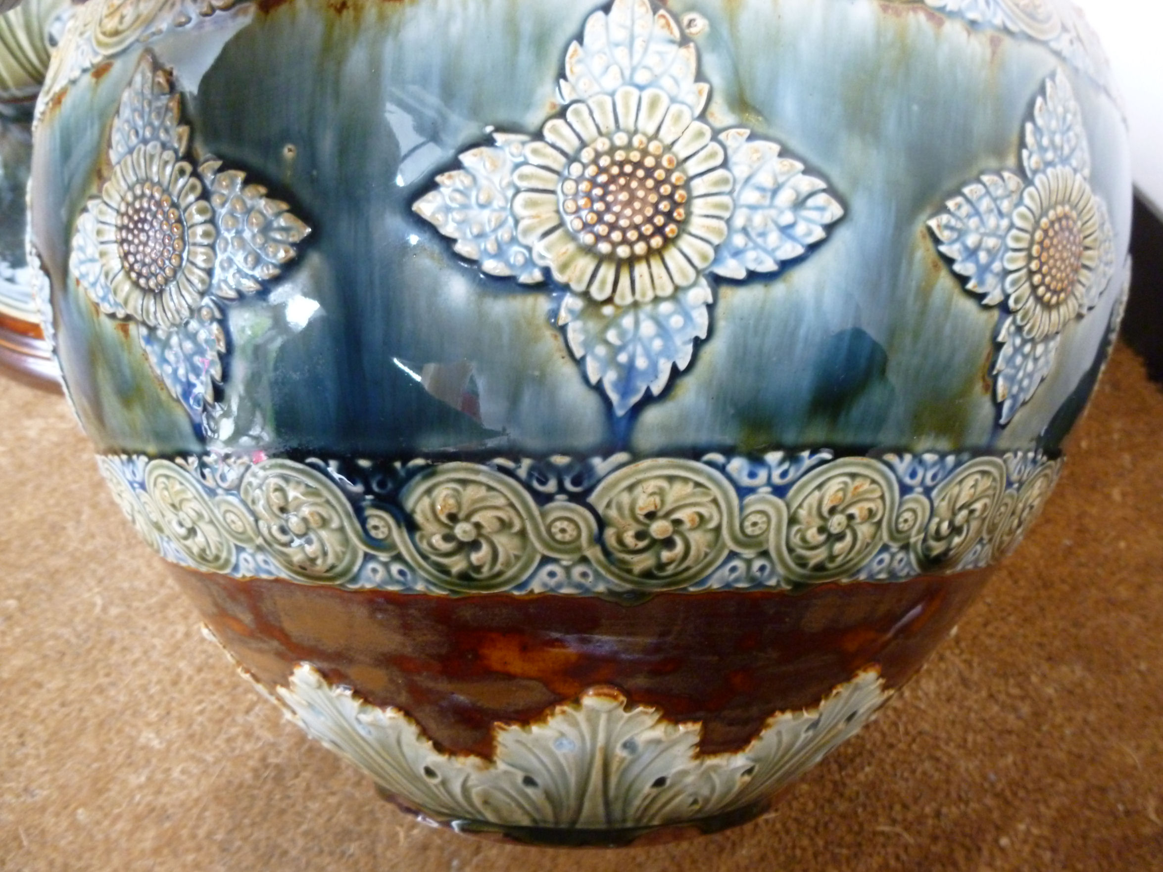 A Royal Doulton stoneware jardiniere of - Image 6 of 6