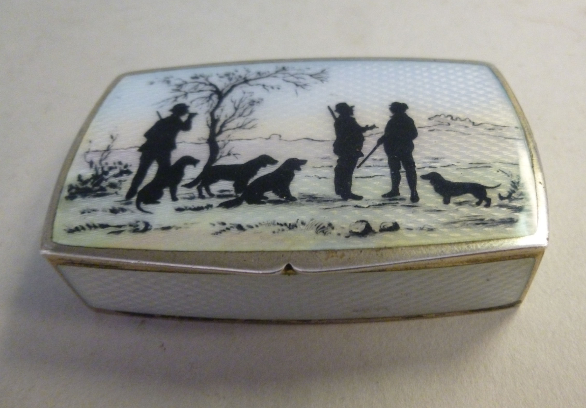 An early 20thC silver snuff box of recta