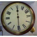 A late Victorian mahogany cased dial tim