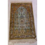 A Central Persian prayer rug with a mira