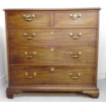 A George III mahogany dressing chest, th