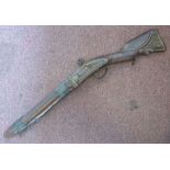 An early 19thC flintlock blunderbuss hav