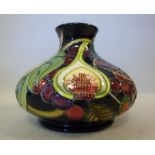 A Moorcroft pottery vase of squat, bulbo