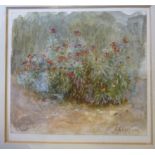 Helen Allingham - 'Wallflowers'  waterco