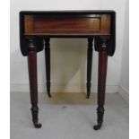 A William IV mahogany Pembroke table, th