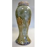 A Royal Doulton Art Nouveau green, brown