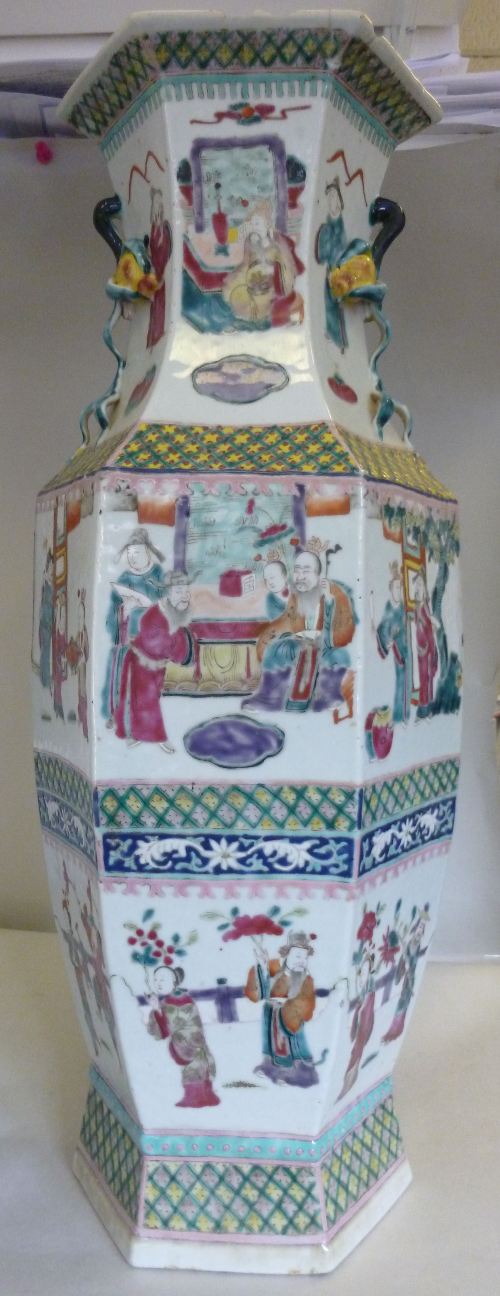 A late 19thC Chinese porcelain vase of h - Image 2 of 6