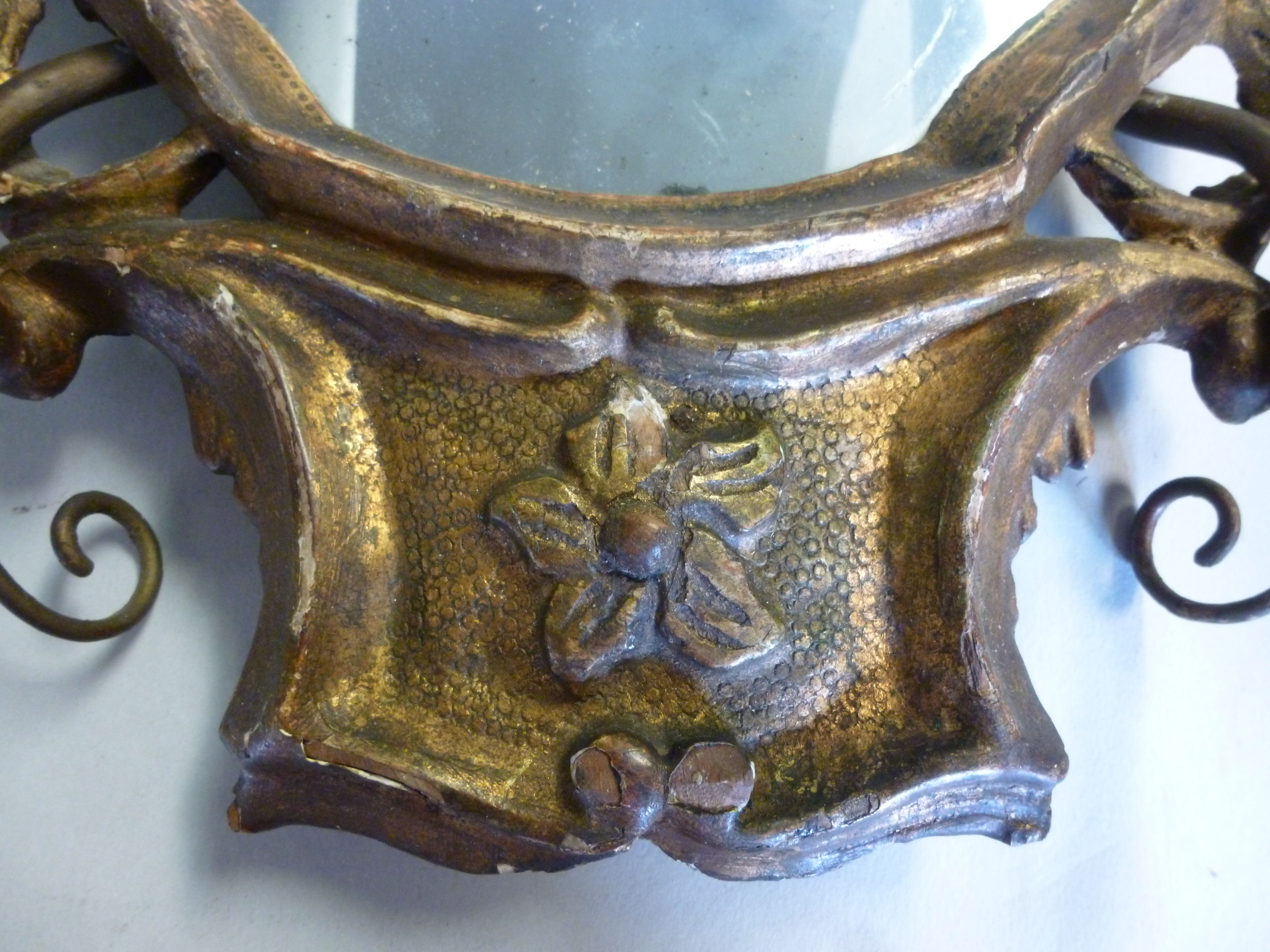 A pair of 19thC Continental carved, gilt - Image 2 of 4