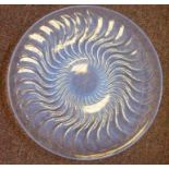 A Lalique Actinia pattern opalescent gla