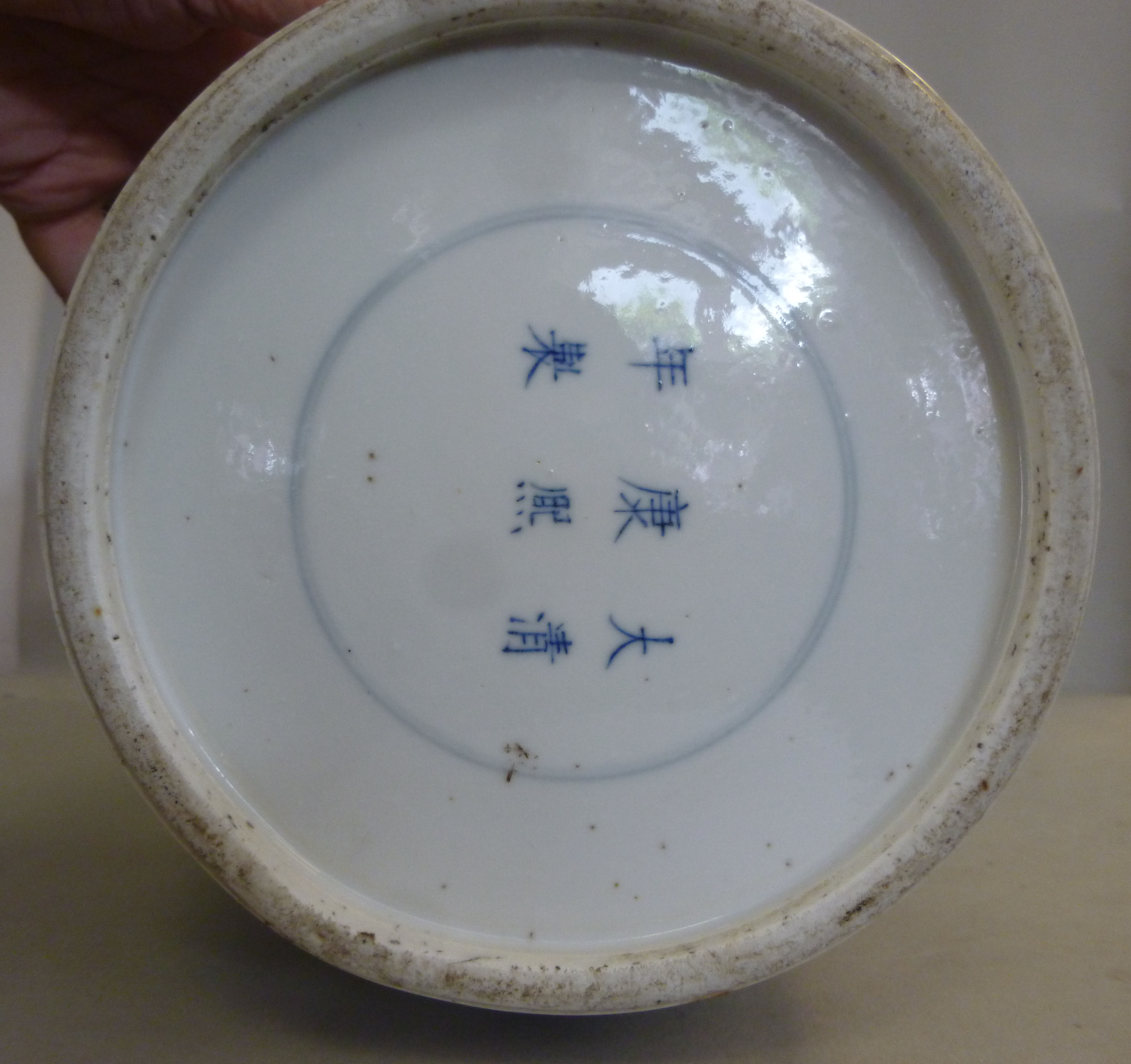 A late 19thC Chinese porcelain vase of b - Image 4 of 4