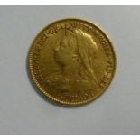 A Victorian half sovereign, St George on