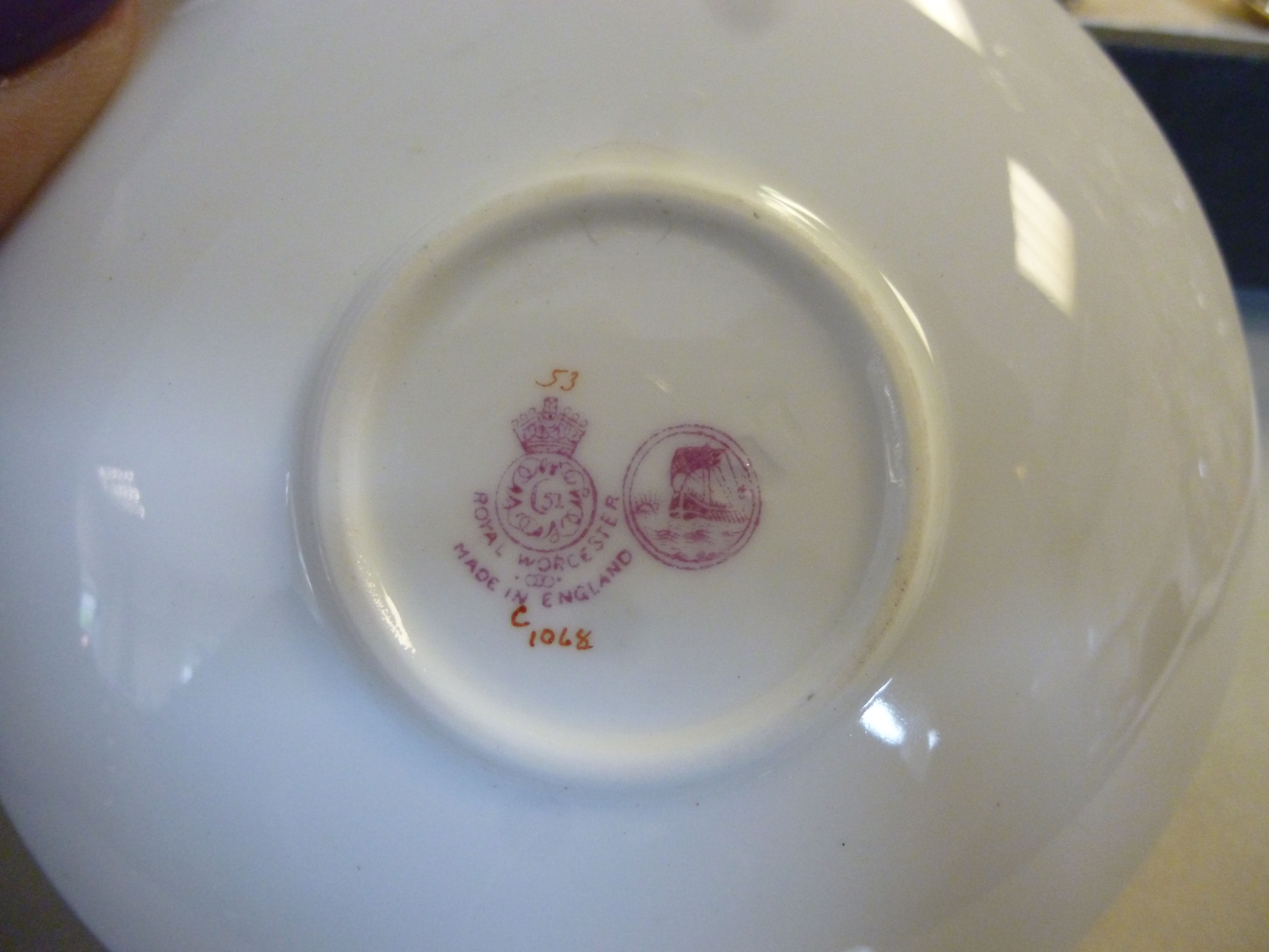 A set of six Royal Worcester bone china - Image 2 of 3