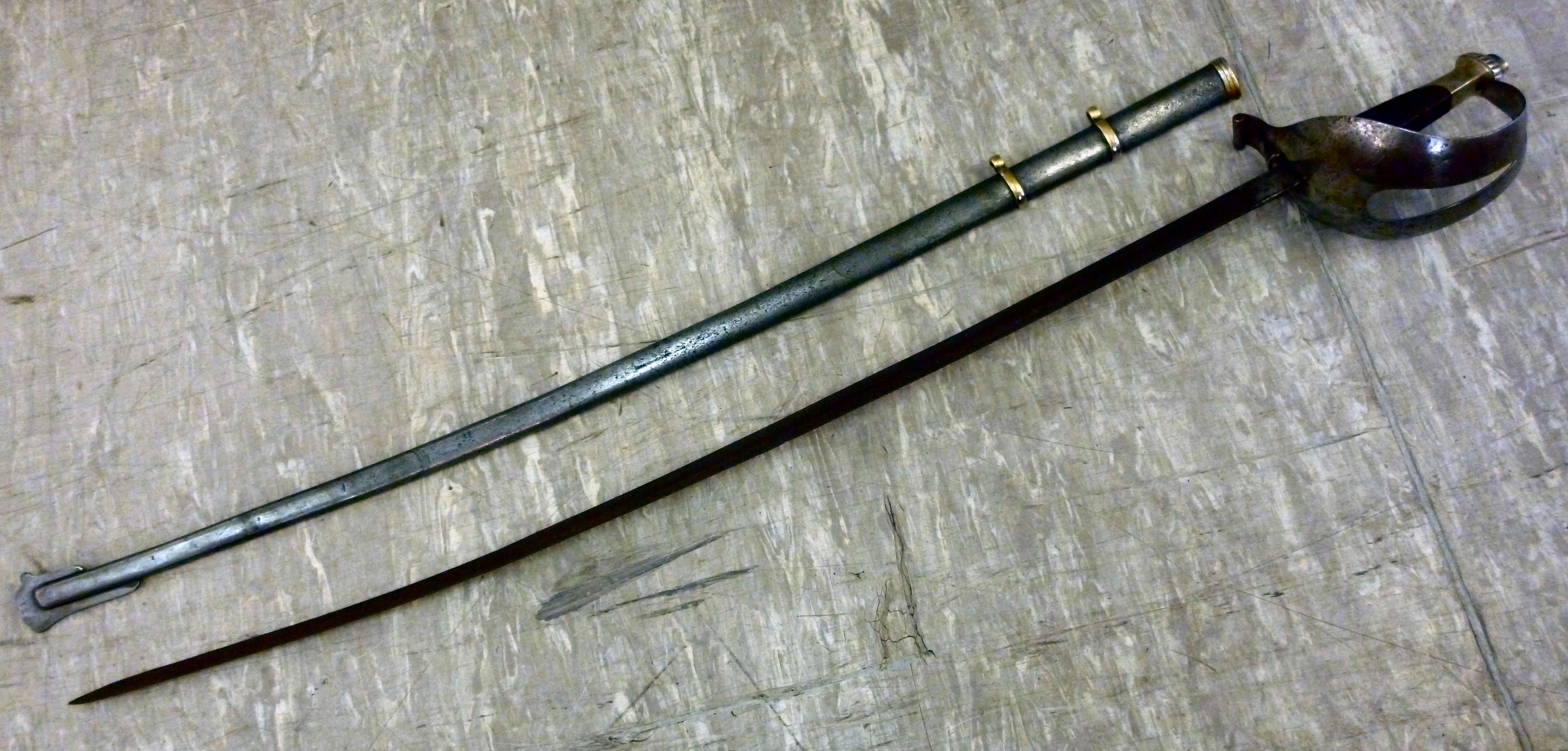 A late 19thC court sword, having a carve