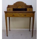 A late Victorian string inlaid rosewood