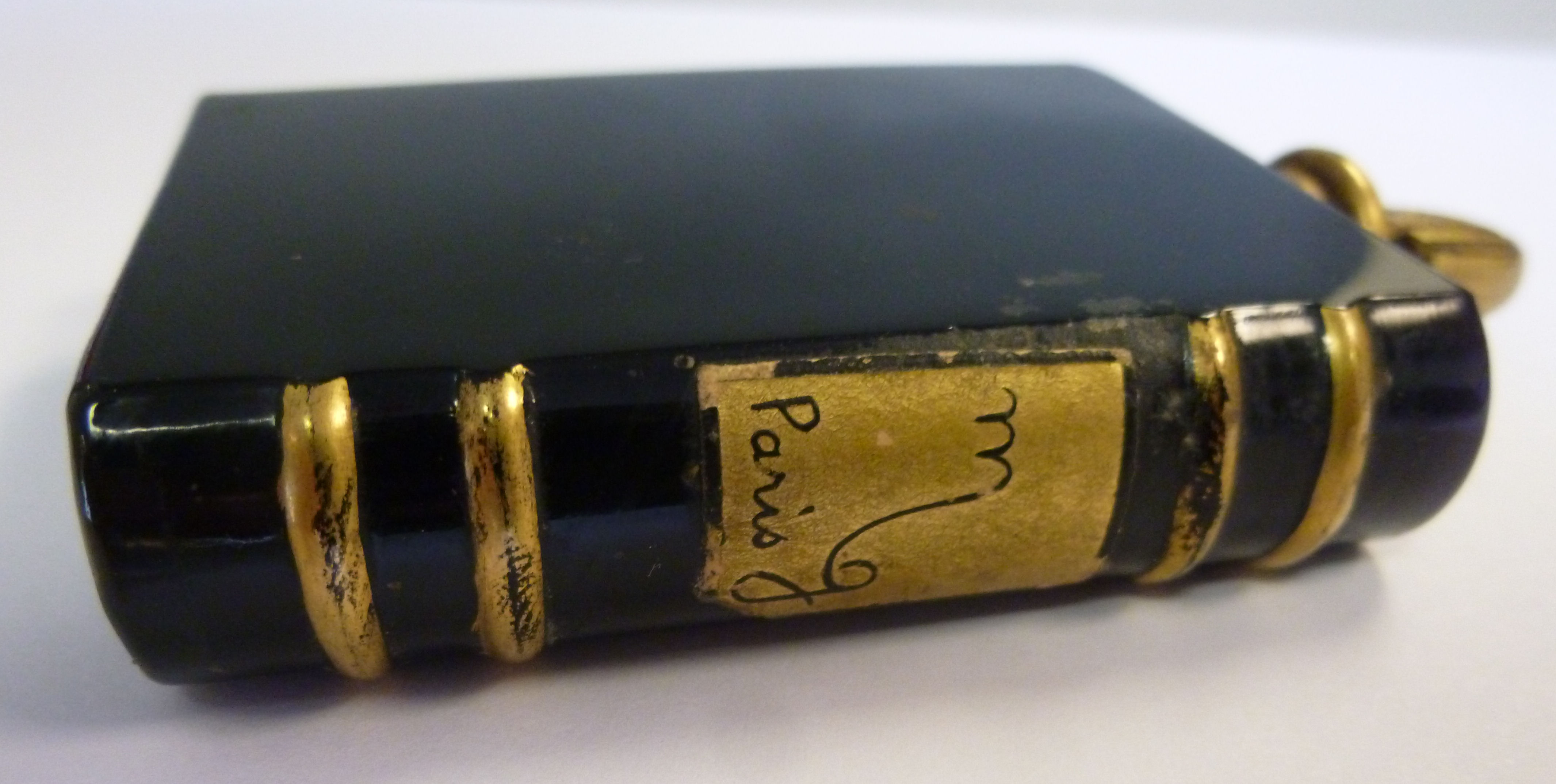 An early 20thC gilded, moulded opaque bl - Image 3 of 5