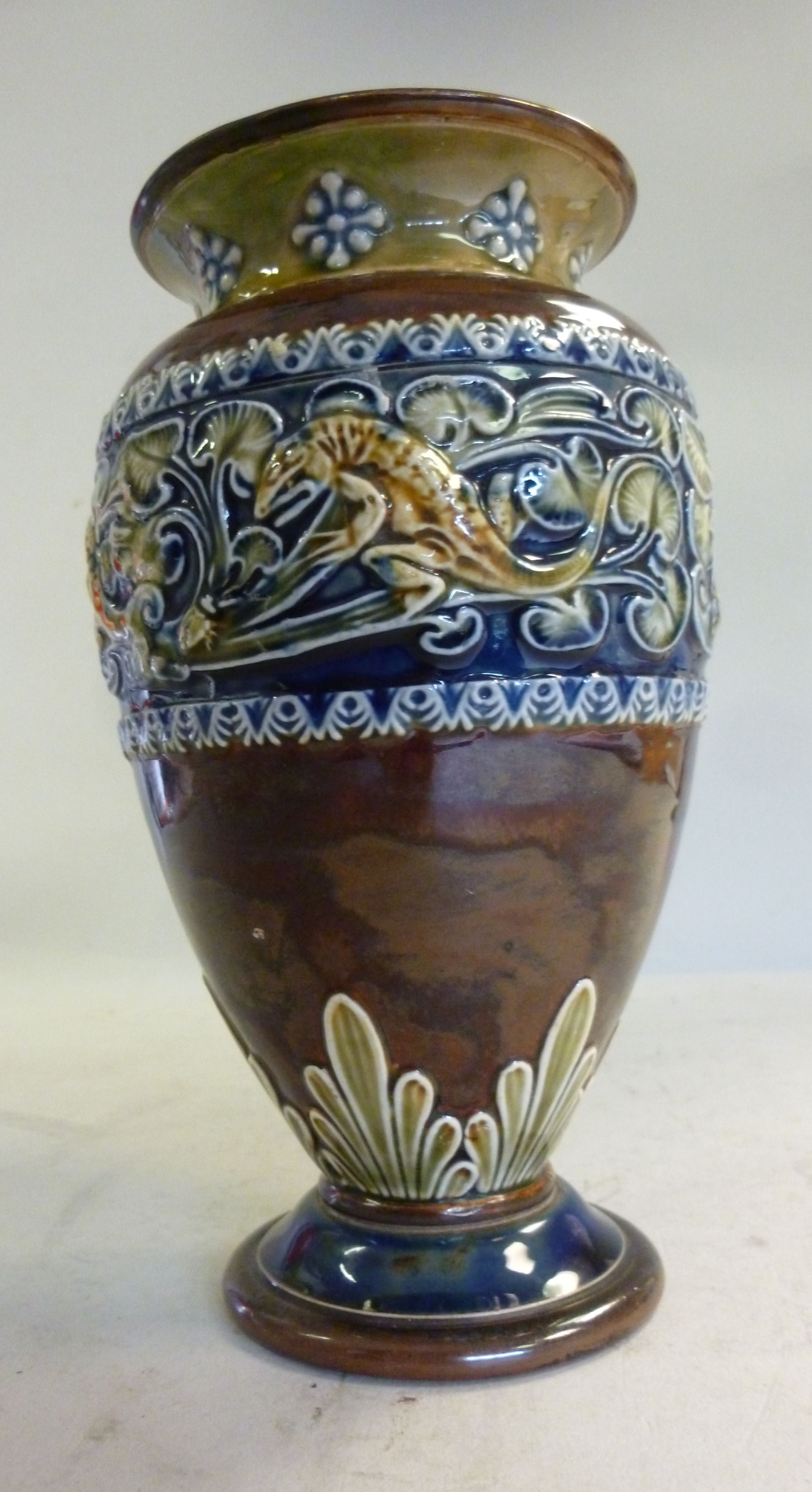 A Royal Doulton stoneware vase of ovoid