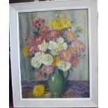 L Harris - a still life study, chrysanth