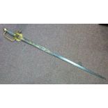 An early 19thC Continental dress sword,