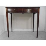 A mid 19thC mahogany side table, the top