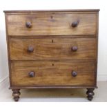 An early Victorian mahogany dressing che