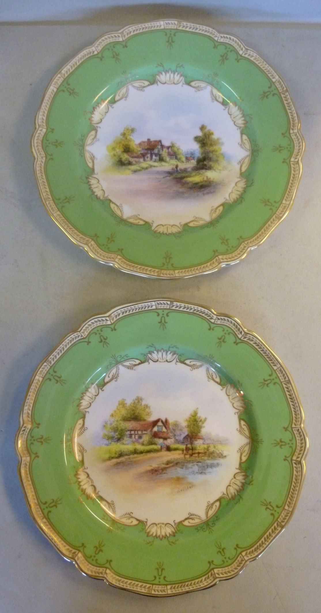 A set of six 1930s Royal Worcester china