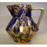 A Carlton Ware china jug of angular, squ