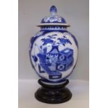 A late 19thC Chinese porcelain vase of b