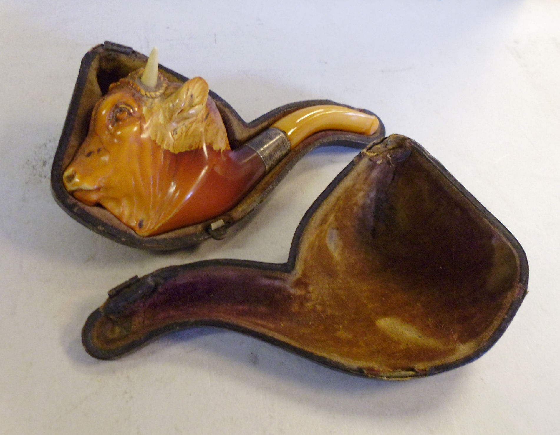 An early 20thC meerschaum and amber smok - Image 5 of 5