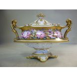 A Royal Crown Derby china miniature, twi