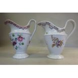 Two similar late 18thC New Hall porcelai