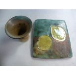 A Ruth Duckworth coloured glaze stone po