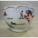 A Dr Wall period Worcester porcelain tea