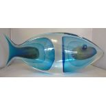 A Romano Dona Murano glass fish sculptur