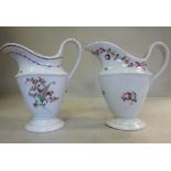 Two similar late 18thC New Hall porcelai