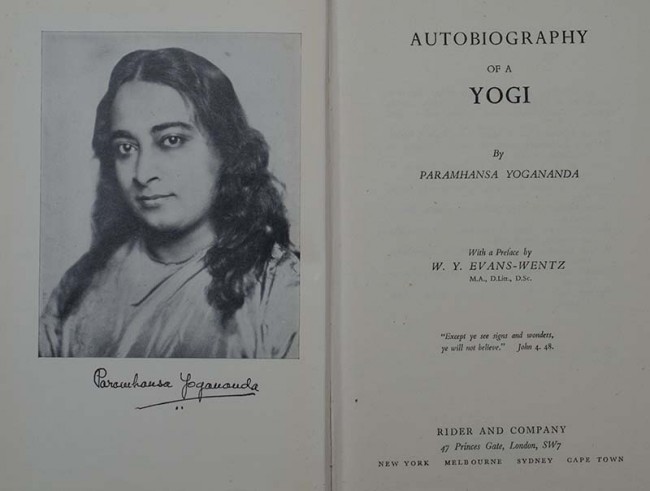 Yogananda, ParamhansaAUTOBIOGRAPHY OF A YOGIFirst UK Edition, hardcover Octavo bound in Royal Blue - Image 2 of 2