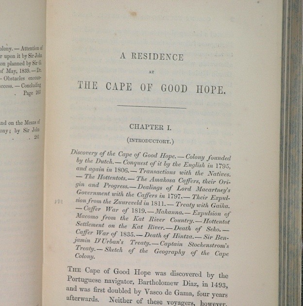 Bunbury, Charles J. F.Journal of a Residence at the Cape of Good Hope (1848)Journal of a Residence - Image 4 of 4